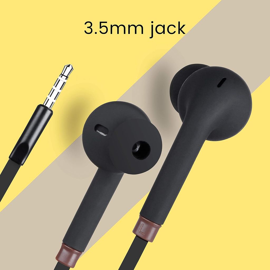 Zebronics Zeb-Corolla In Ear Wired Earphone with Mic, 3.5mm Jack, 1.2 Meter Cable, Multi Function Button view 2