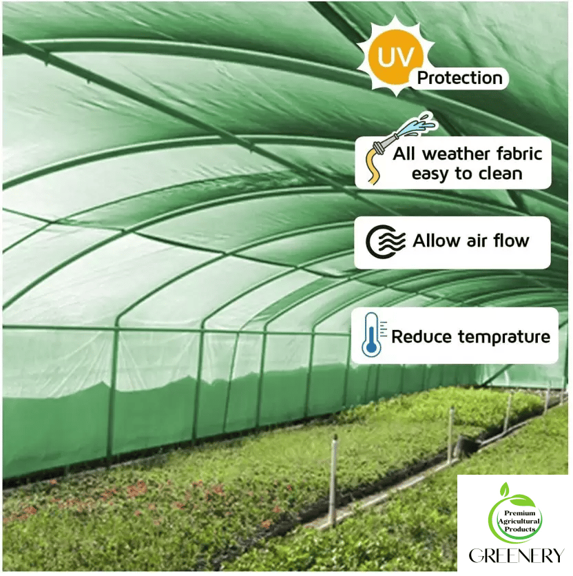 Greenery (7Ft'x12Ft')- Green Shade Net, 75% Sunlight Block For Gardening/Plants/Balcony Portable Green House (Green) view 2