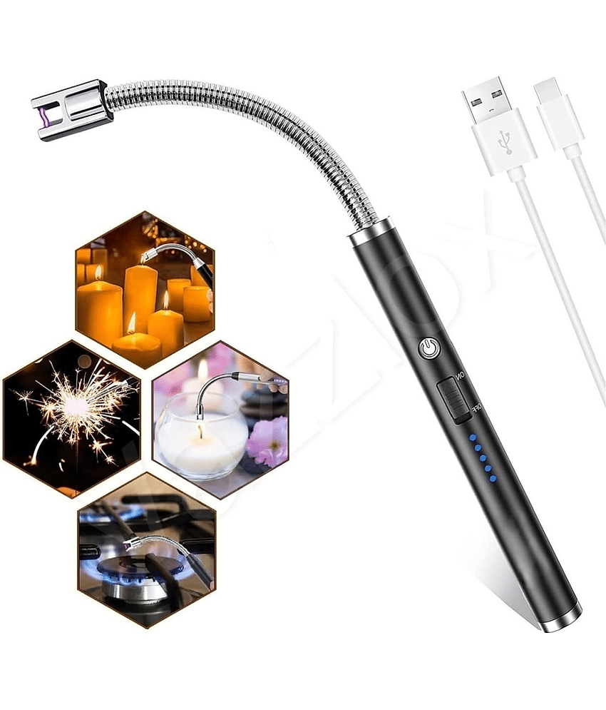 SARVASHVA TRENDS Multicolor Stainless Steel Kitchen Electric Gas Lighter ( Pack of 1 ) view 2