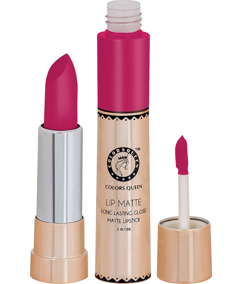 Colors Queen 2 in 1 Matte Finish Water Proof Lipstick Coffee (Shade - 09) view 2