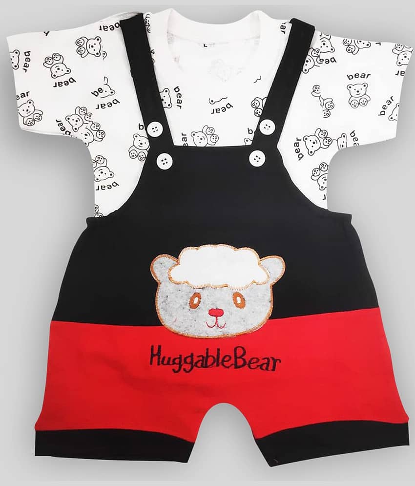 Babeezworld Pack of 4 Unisex for Baby Cotton Dungarees ( Multicolor ) view 2