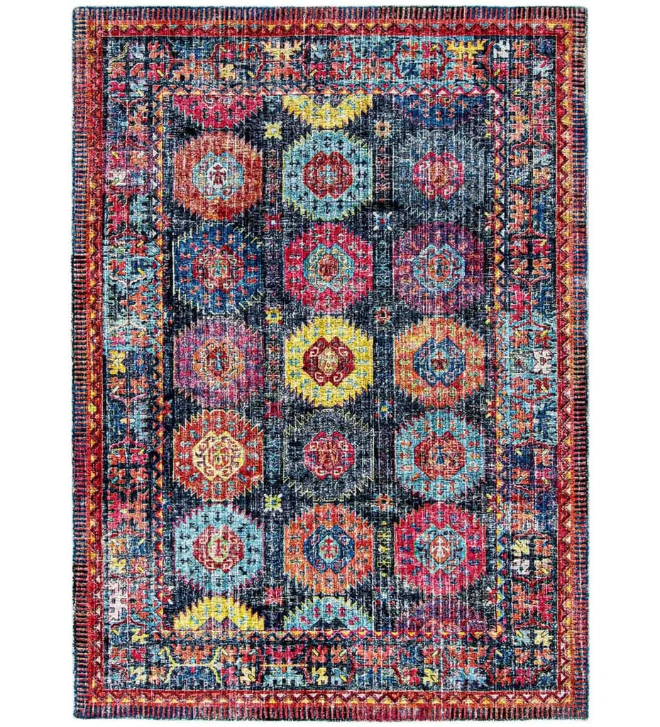 Neu Looms Handcrafted Viscose Wool Anti-Skid Rug Elegant & Comfortable for Bedroom, Living Room, Nursery, Dorm & Playroom view 2