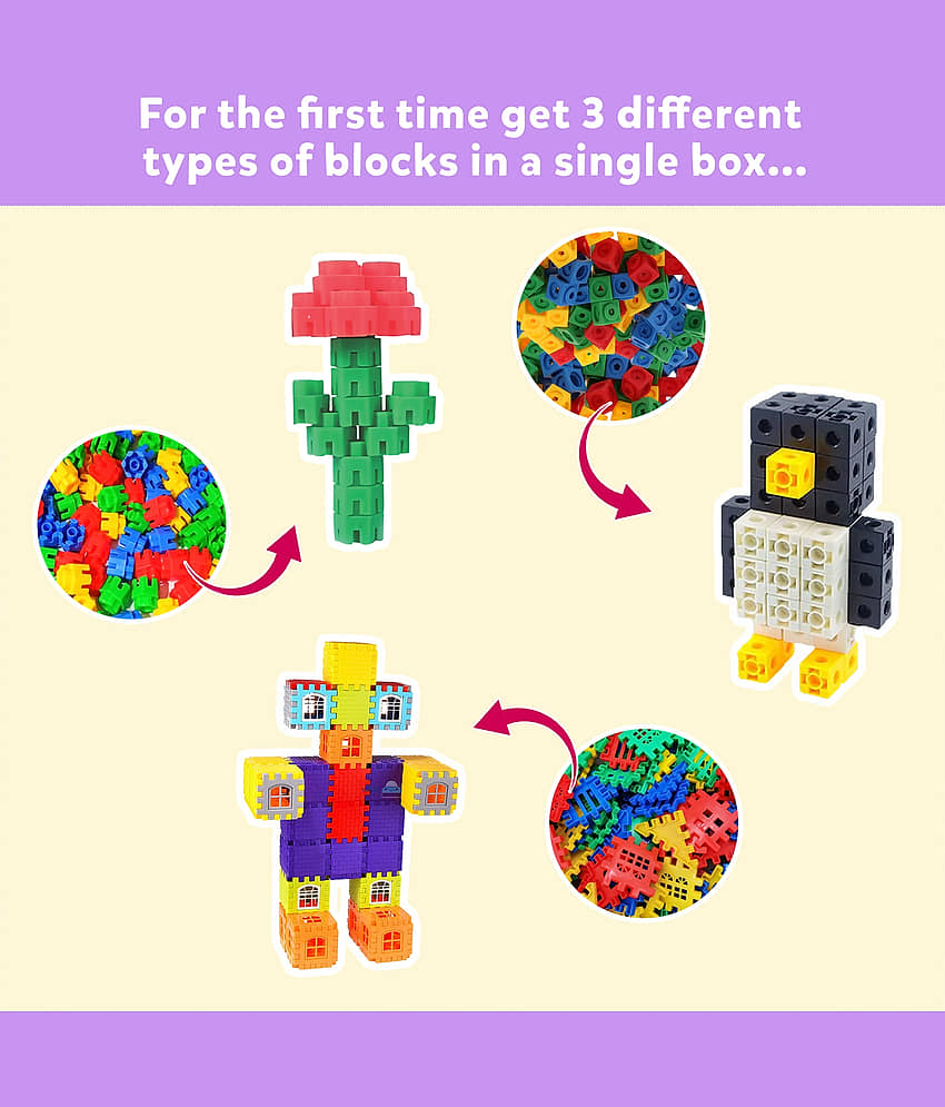 Little Berry 3-in-1 Building Blocks (Pack 1) for Kids - Education & Learning Blocks (125+ pcs) view 2