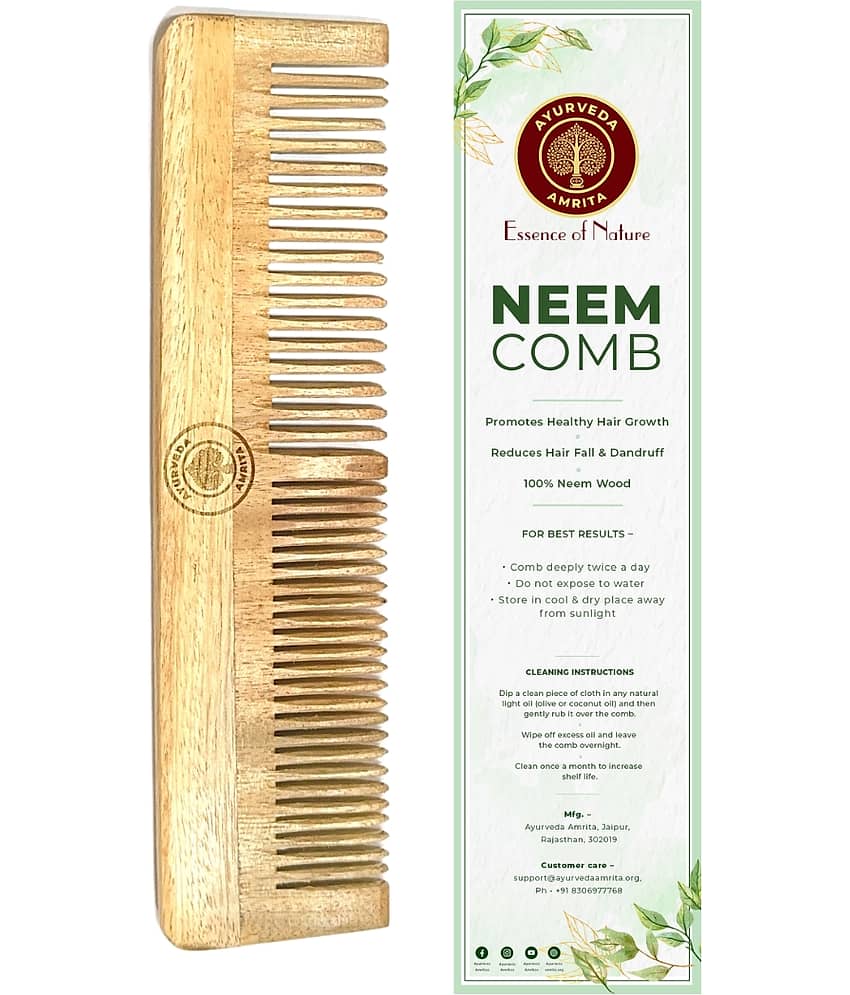 Ayurveda Amrita - Wide Tooth Comb For All Hair Types ( Pack of 1 ) view 2