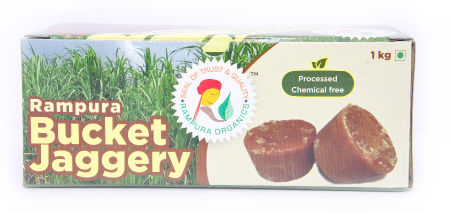 Rampura Chemical Free Jaggery - Bucket - 1 kg view 2