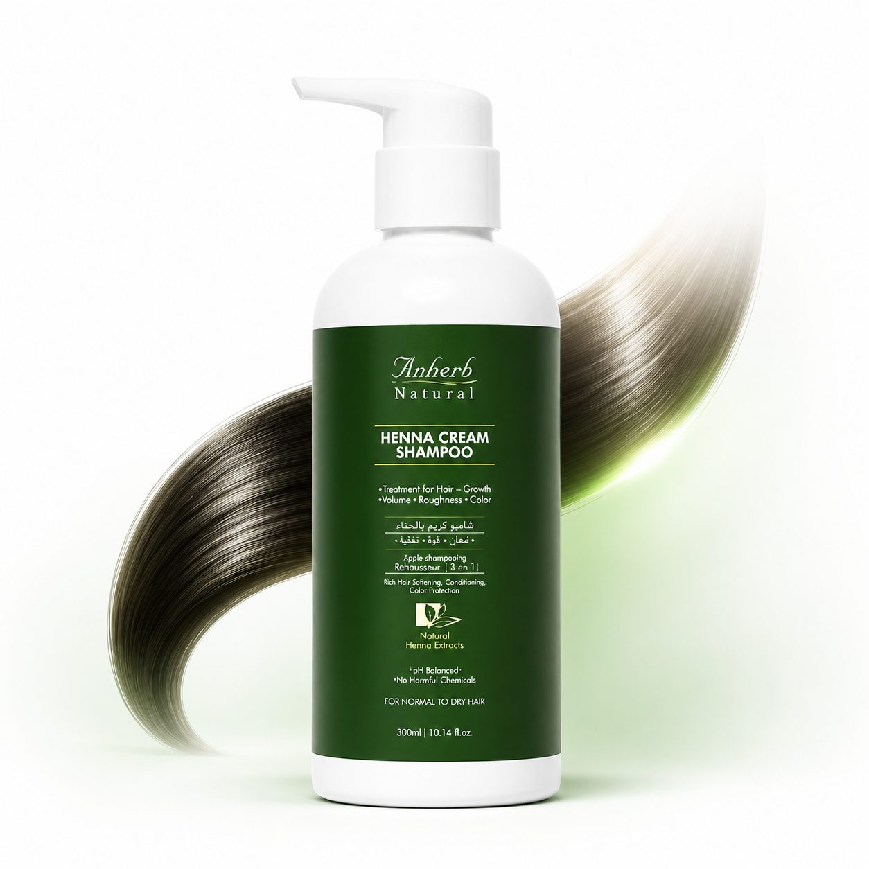 Anherb Natural Henna Cream Shampoo - 300ml