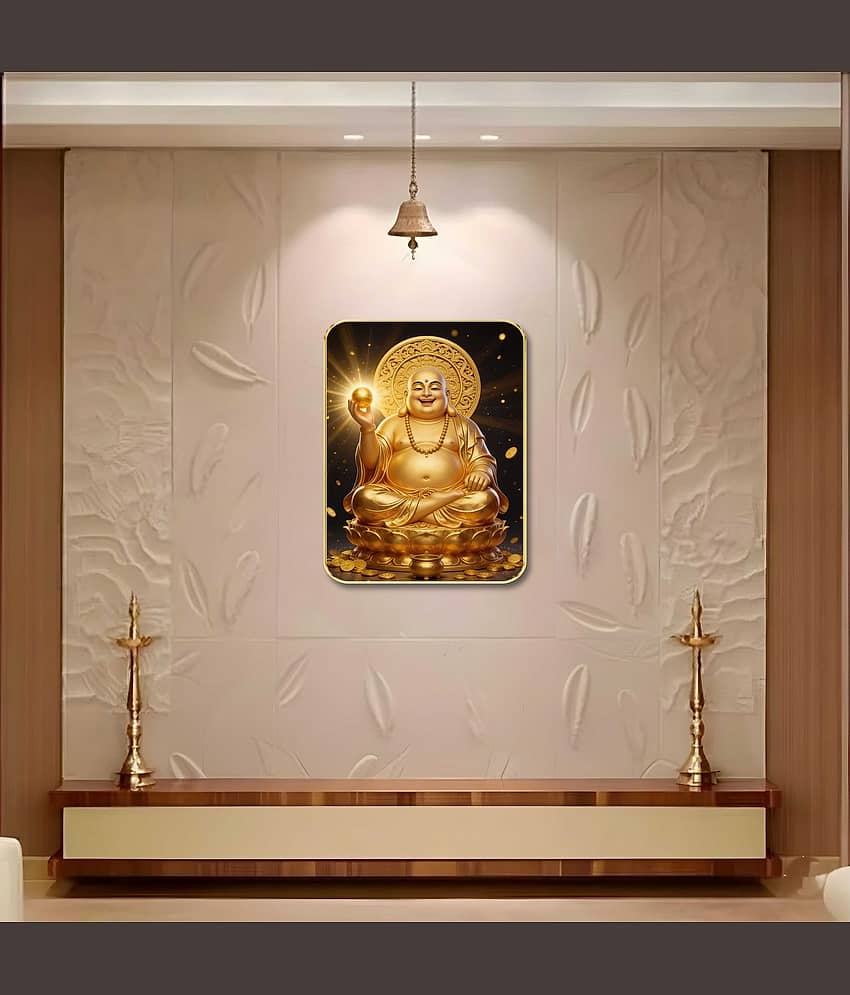 Livin'luxe Laughing Buddha MDF Wall Art with Table Top Stand view 2