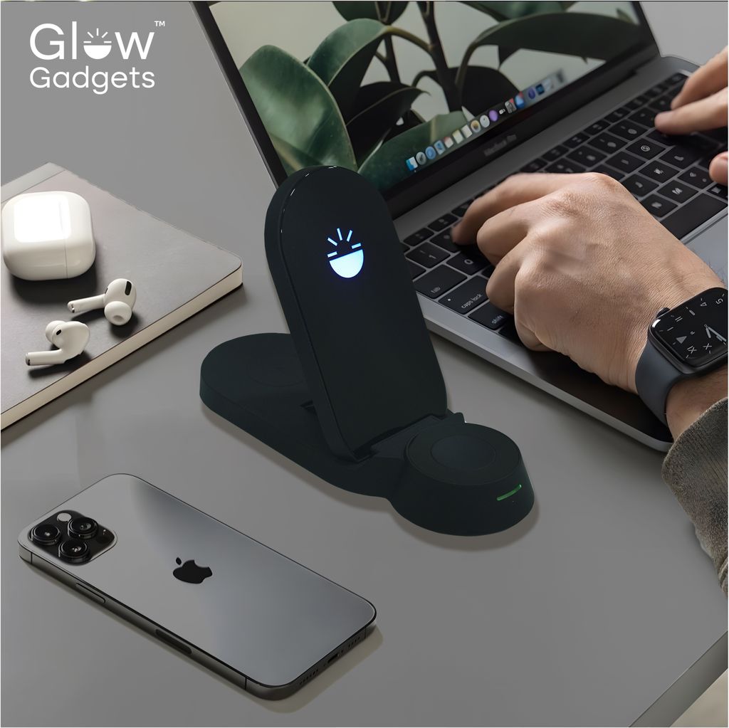 Glow Gadgets Flare Dock 3 in 1 Wireless charger view 2