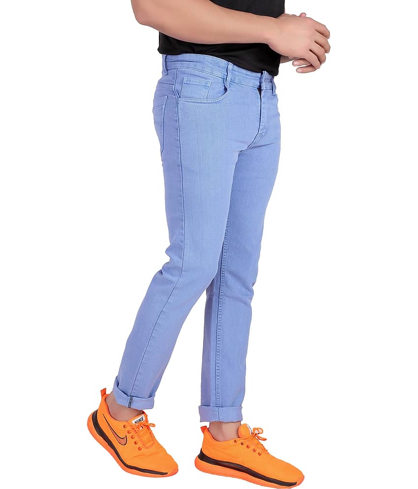 RAGZO - Blue Denim Slim Fit Men's Jeans ( Pack of 1 ) view 2