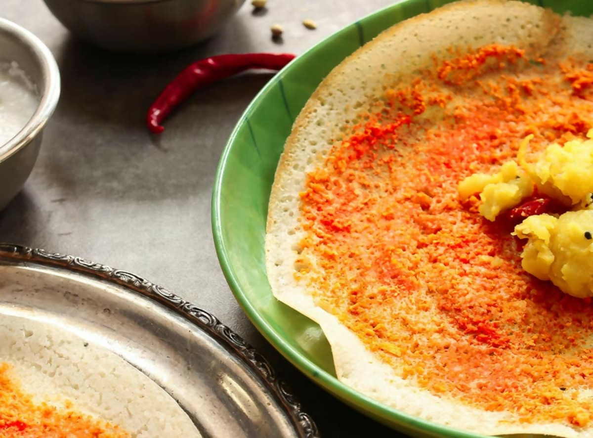 Ghee roast podi masala dosa