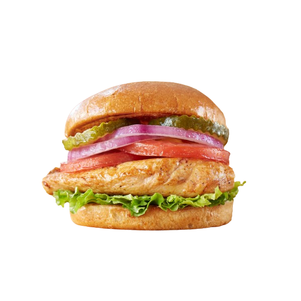 American Grilled Chicken And Egg Cheese Burger