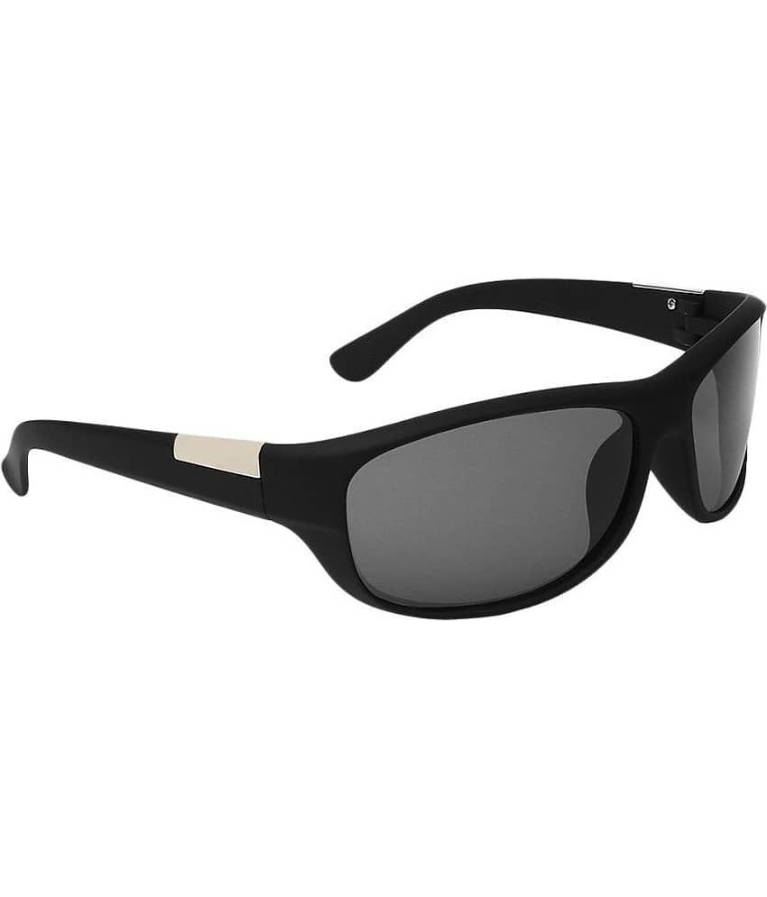 Kanny Devis - Black Wrap Around Sunglasses ( Pack of 1 ) view 2