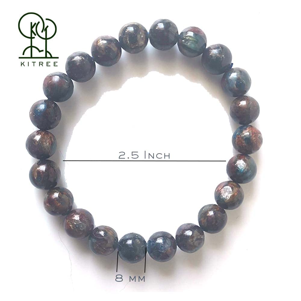 KITREE NATURAL KYANITE CRYSTAL BRACELET 8MM ROUND WITH CERTIFICATE FOR UNISEX (COLOR MULTI) view 2