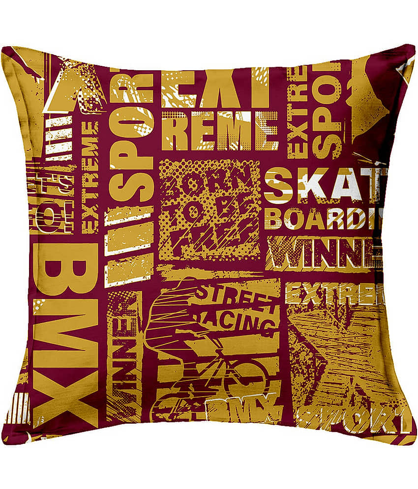 Houzzcode - Water Repellent Multi Polyester Pillow Covers 40x40x3 ( Pack of 1 ) view 2