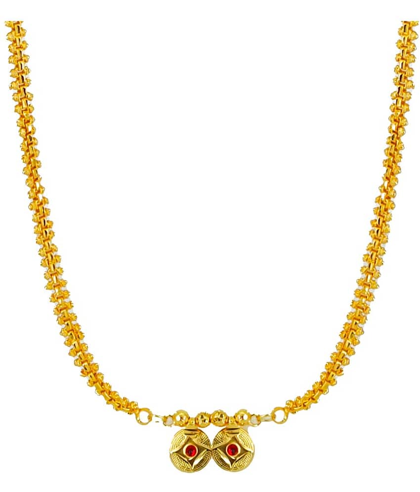 SHANKH-KRIVA - Golden Mangalsutra ( Pack of 1 ) view 2