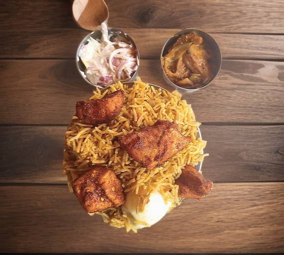 Chicken 65 biryani