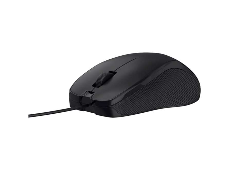 Portronics Toad 101 Wired Optical Mouse with 1200 DPI, Plug & Play, Hi-Optical Tracking, 1.25M Cable Length, 30Lakhs Click Life view 2
