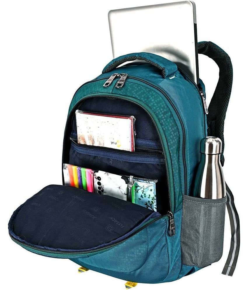 FLYSACK Black PU Backpack ( 40 Ltrs ) view 2