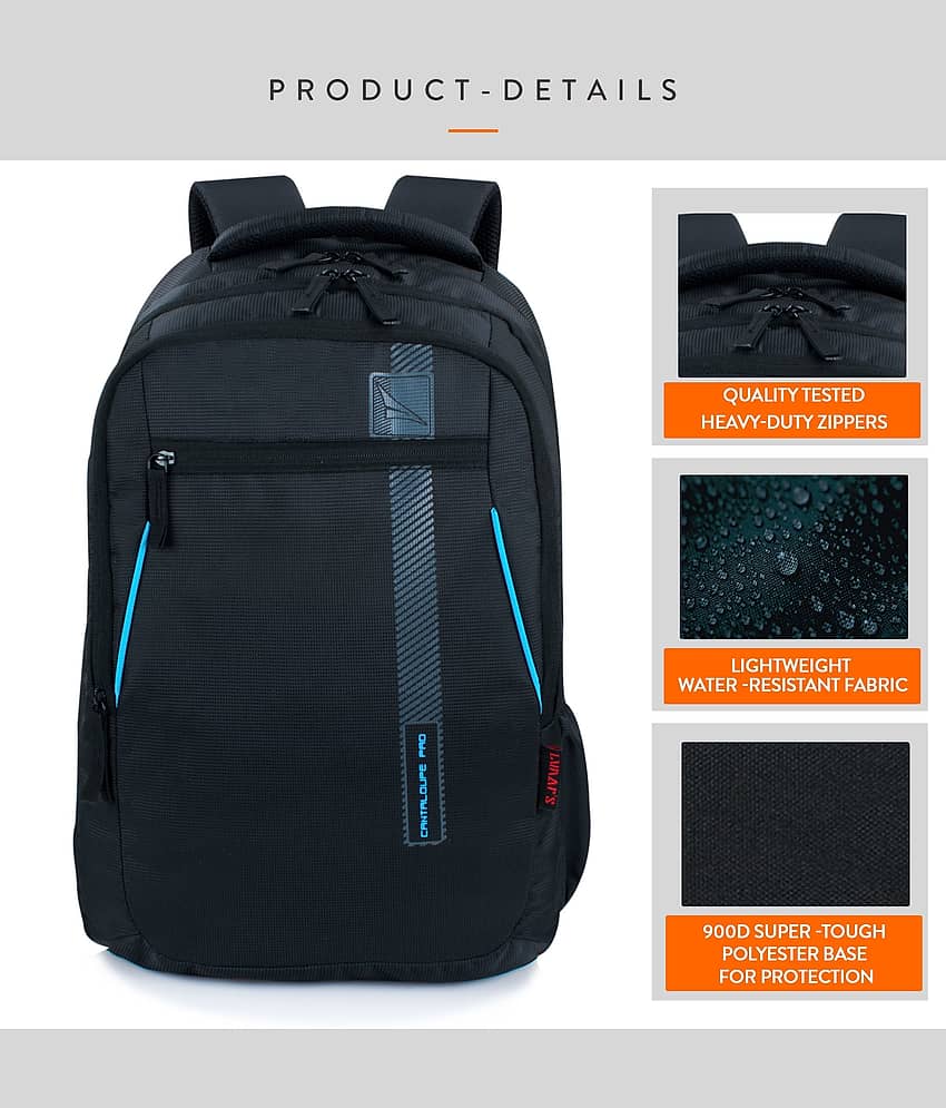Lunar's 33 Ltrs Black Backpack view 2