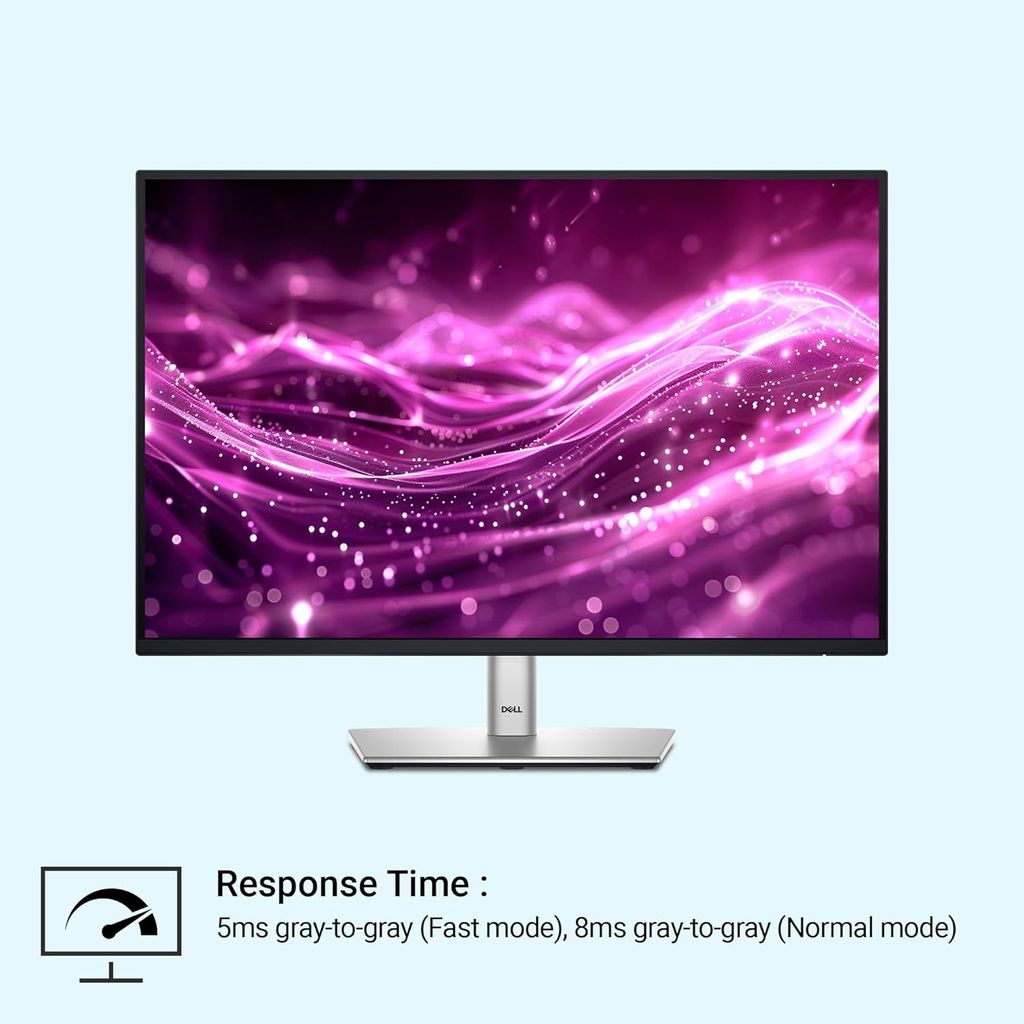 Dell P2425 Black 24" FHD Monitor 1920x1080 at 100Hz, 5ms Response Time, Flicker Free, 99% sRGB, 300 cd/m2 Brightness, Ports: HDMI, DP, RJ45, VGA, 5X USB 3.2 view 2