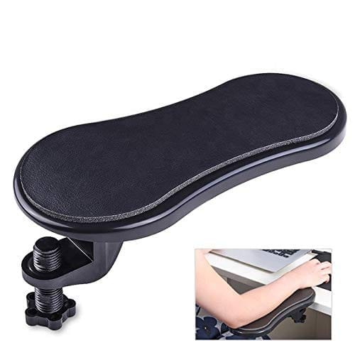 SHANAYA Arm Rest for Desk, Black Desk Extender Ergonomic Arm Support, Wrist Support, Adjustable Rotating Computer Arm Support Pad for Table, Office, Chair, Desk (Multicolor) view 2