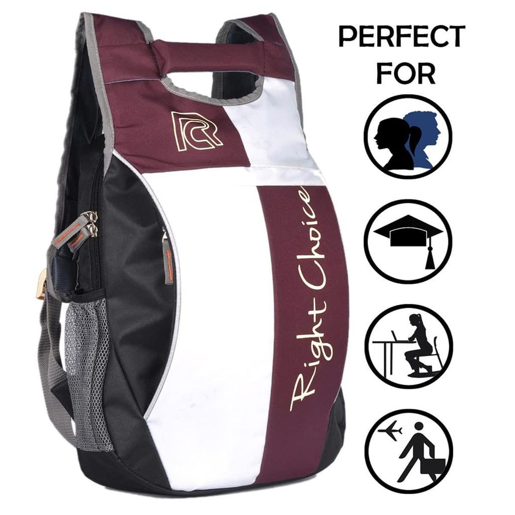 Right Choice Stylish tuff Quality College School Casual Backpack Bags (Boys and Girls) (Purple) view 2