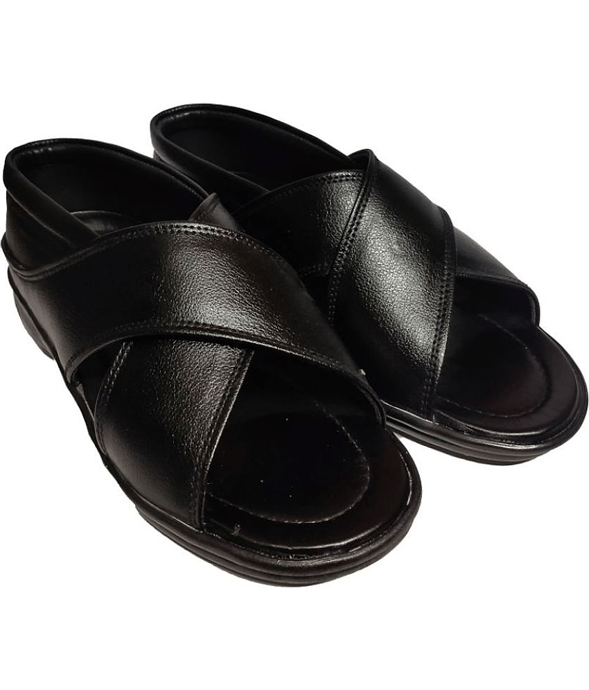 RAGE GAZE - Black Men's Sandals view 2