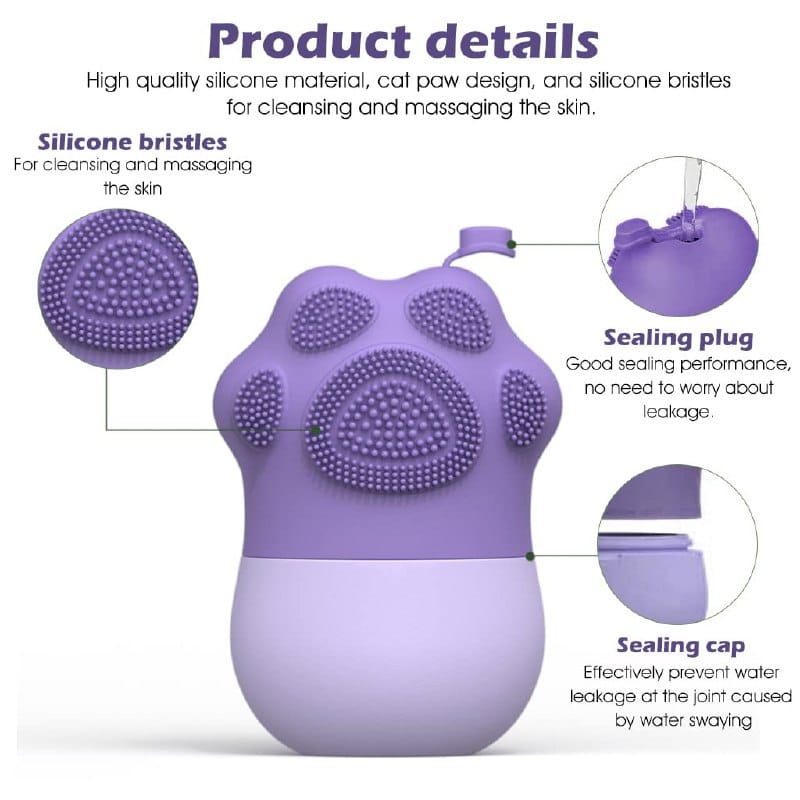 Ice Roller for Face & Eyes – Silicone Facial Ice Mould Massager with Brush (Multicolor) view 2