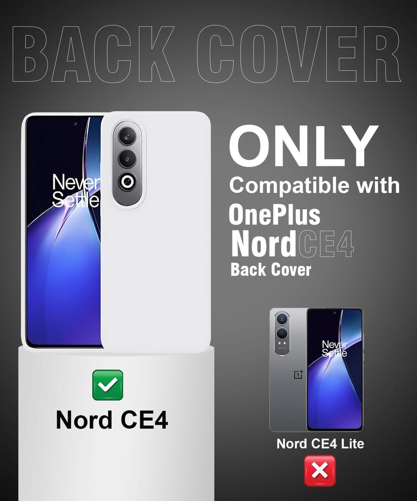 LIRAMARK Liquid Silicone Soft Back Cover Case for OnePlus Nord CE4 5G view 2