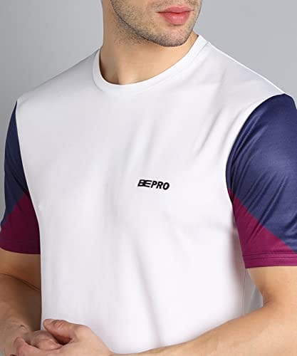 Bepro Men's Round Neck Printed Half Sleeve T-Shirt view 2