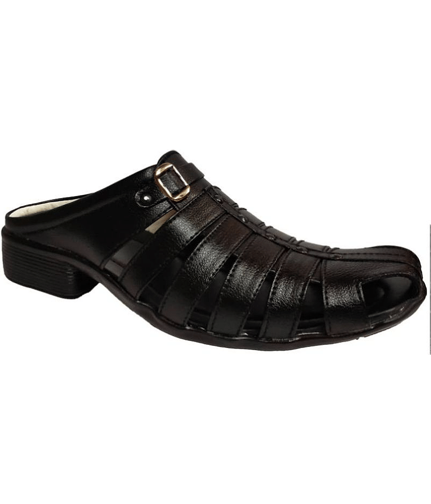 RAGE GAZE - Black Men's Sandals view 2
