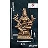 Searchers Paradise - Copper Idols of god Rajamathangi 4.3 inches, 560 Grams, Patina Antique Finish, Pack of 1 Piece view 2