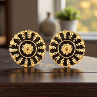 Vivastri Premium Gold Plated Alloy Stud Earrings Combo for Women & Girls Pack of 4 view 2