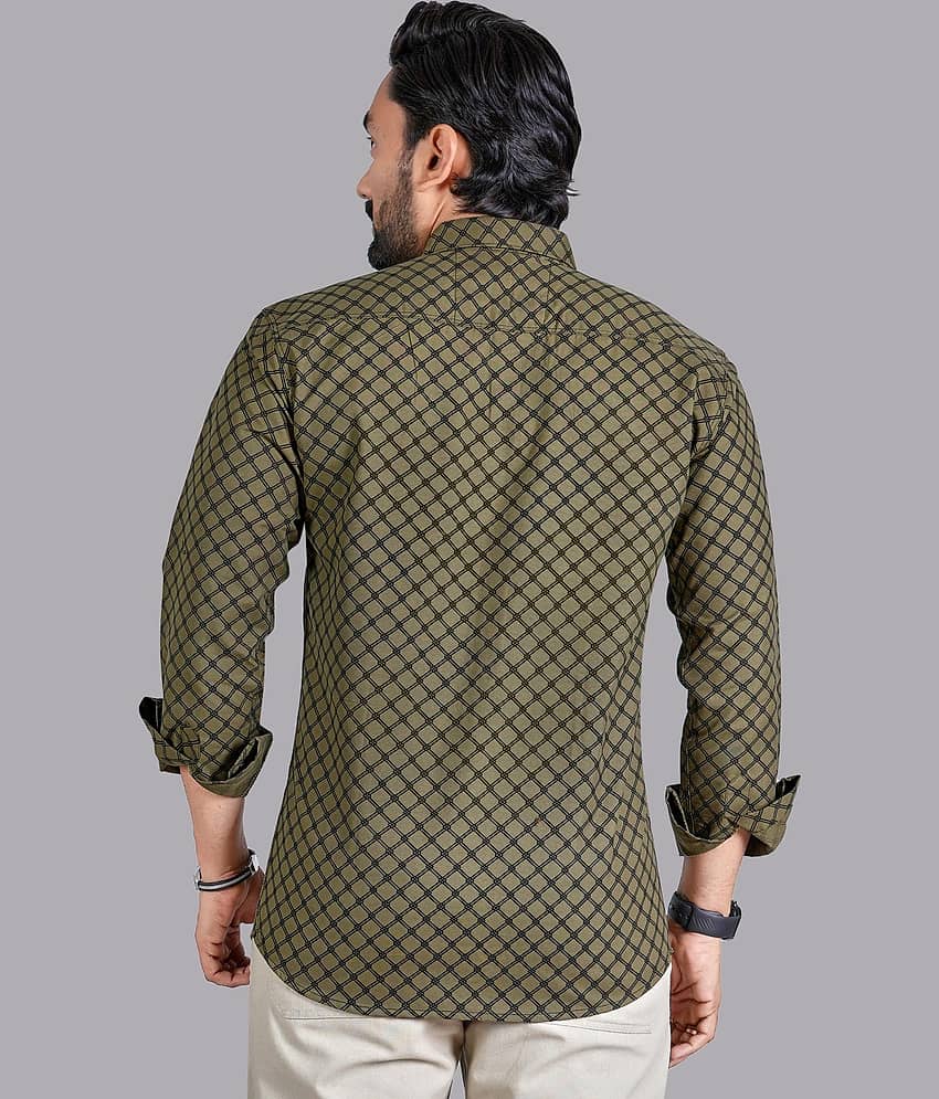 ADWYN PETER 100% Cotton Regular Fit Printed Full Sleeves Men's Casual Shirt - Multicolor 4 ( Pack of 1 ) view 2