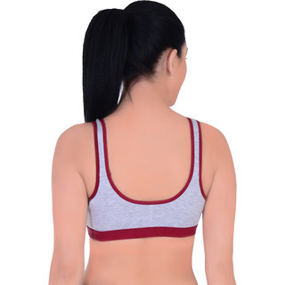 Empisto Branded Women's Maroon Colour Yoga Bra view 2
