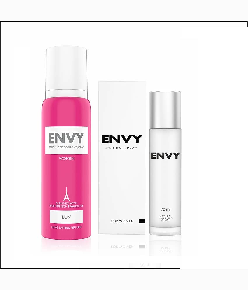 Envy Luv Deo 120ml & Envy Natural Spray Women 70 ml (Pack of 2) view 2