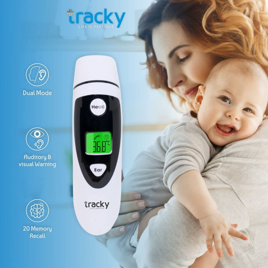 Tracky Smart Infrared Forehead Thermometer for Adults and Kids view 2