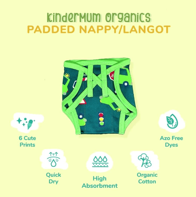 Kindermum Padded Nappies/Langot Transport Combo (Small (0-3months)) view 2