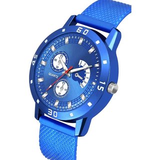 HRV Men's Round Dial Multi Strap Analog Watch view 2