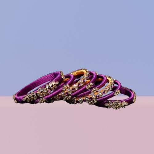 silk thread bangles view 2