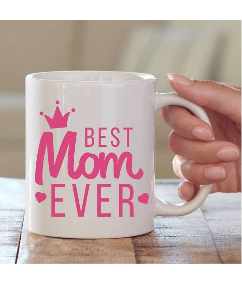 thriftkart Best MOM Ever Ceramic Coffee Mug 1 Pcs 325 mL view 2