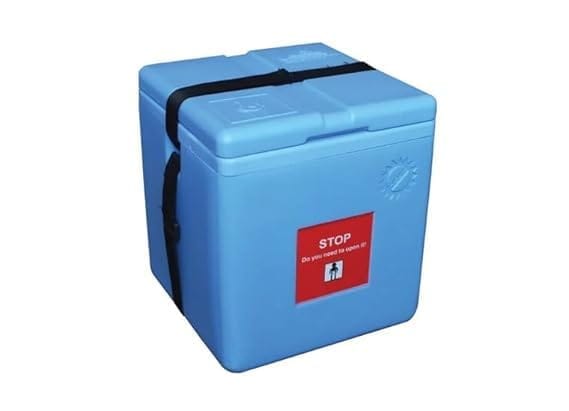 FAIRBIZPS 4 Ice Pack Vaccine Storage Carrier Box Portable CFC- Free Polyurethane Controller Vaccine Storage Box with Integral, Hinged Lid & Stopper 3.36 LTR Blue view 2