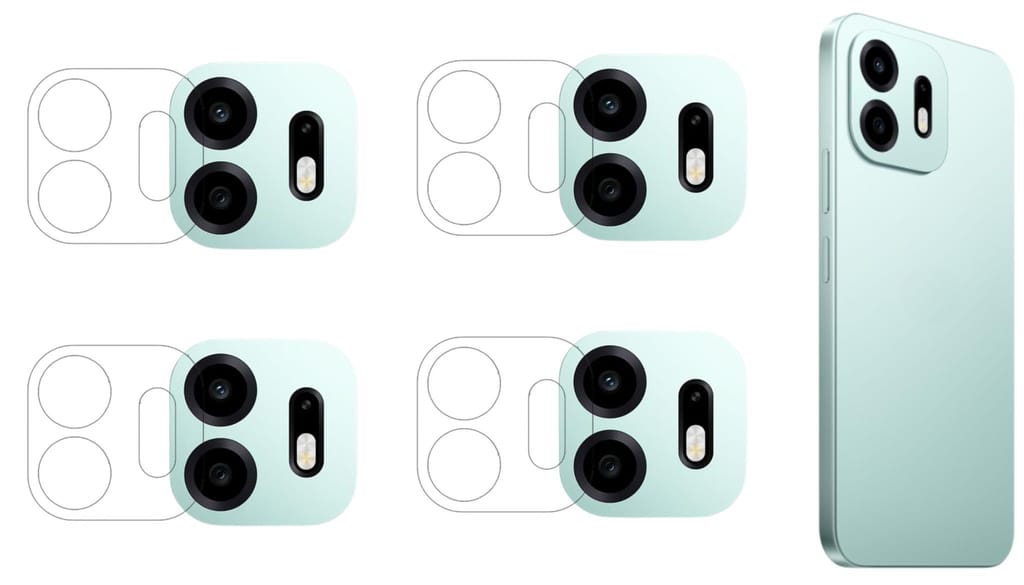 ISAAK Back Camera Lens Protector compatible for OnePlus N6 (Pack of 4) view 2