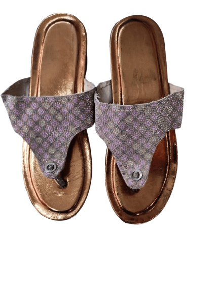 Women's Beaded Leather Platform Sandals view 2