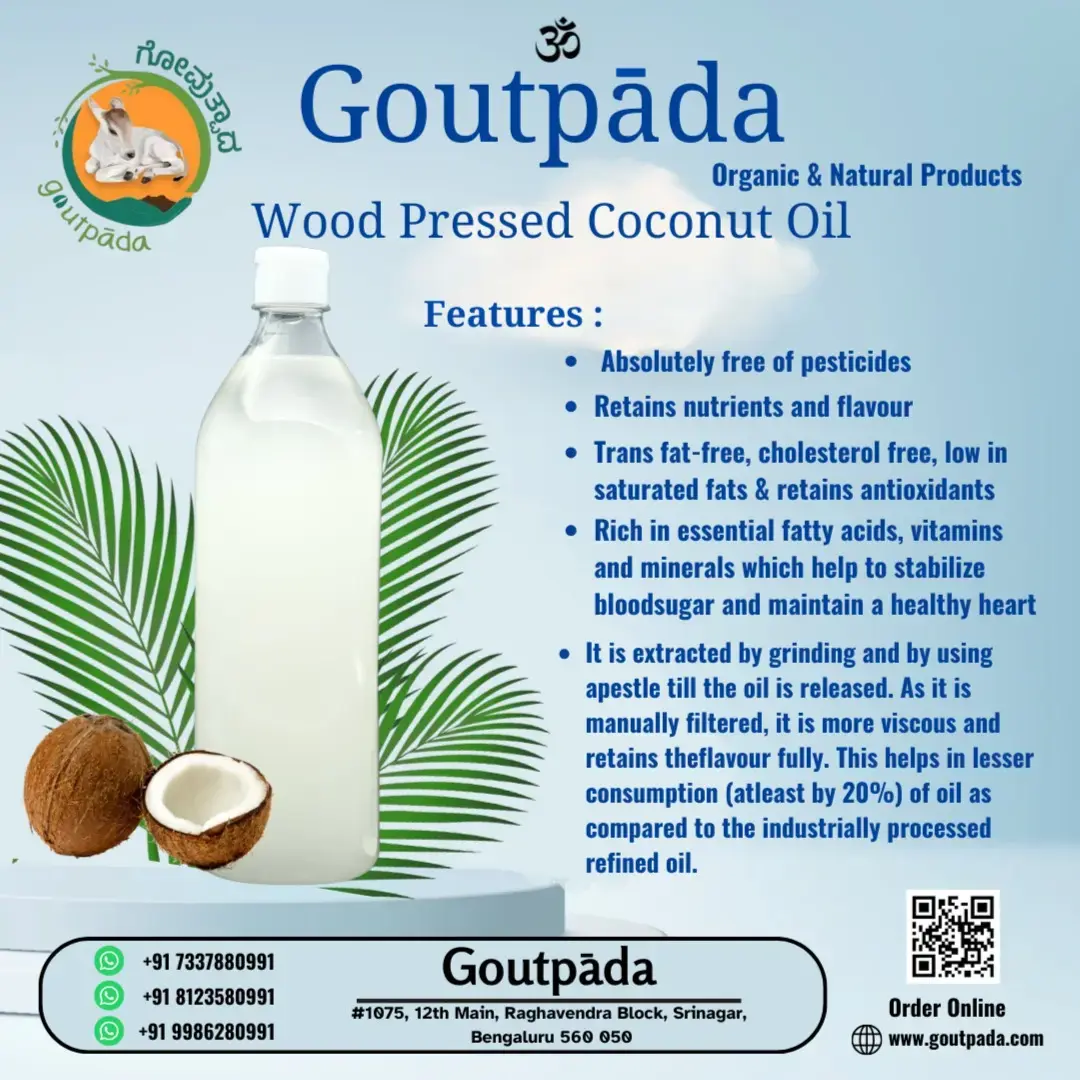 Wood Pressed Pure Coconut Oil 500 ML view 2