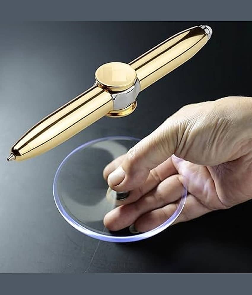 RAMDEV ENTERPRISE Spinning Pen Multi Functional Help Stress Reducer Help Thinking Ballpoint Pen Anti Stress Anxiety Gift Pen for Business Adults Students Kids(Pack of 1) Multicolor view 2