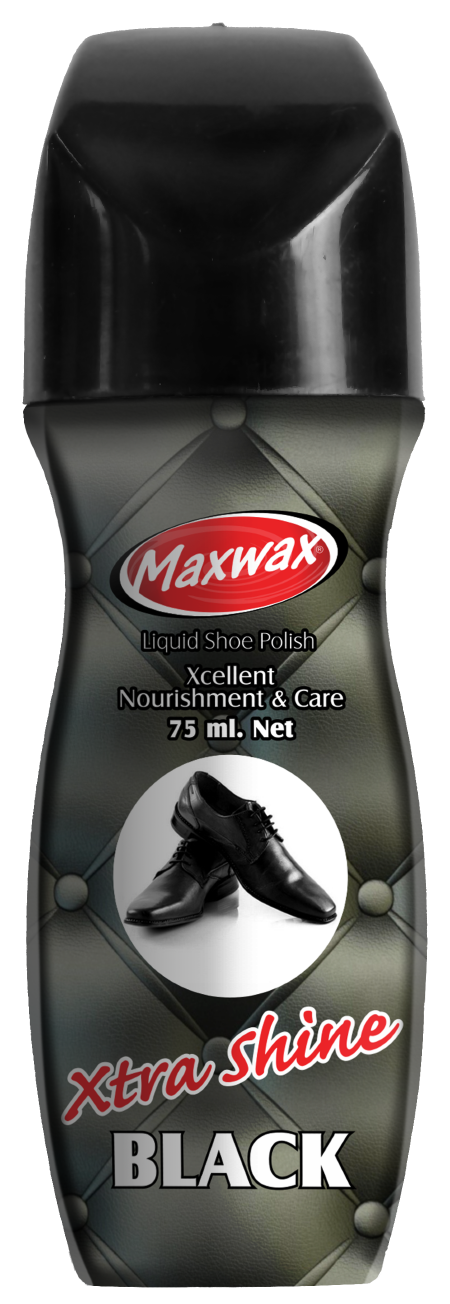 Maxwax Liquid Shoe Polish 75 ml - Black