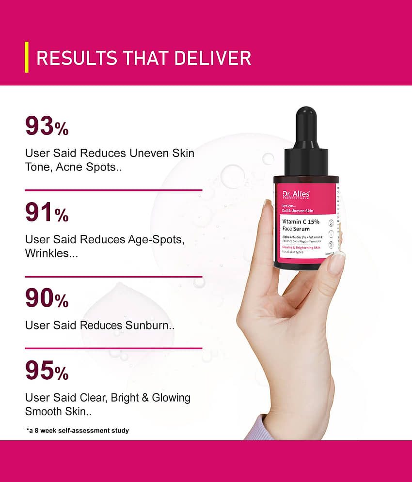 Dr. Alies Professional Face Serum Vitamin C Uneven Skin Toning For All Skin Type ( Pack of 1 ) view 2