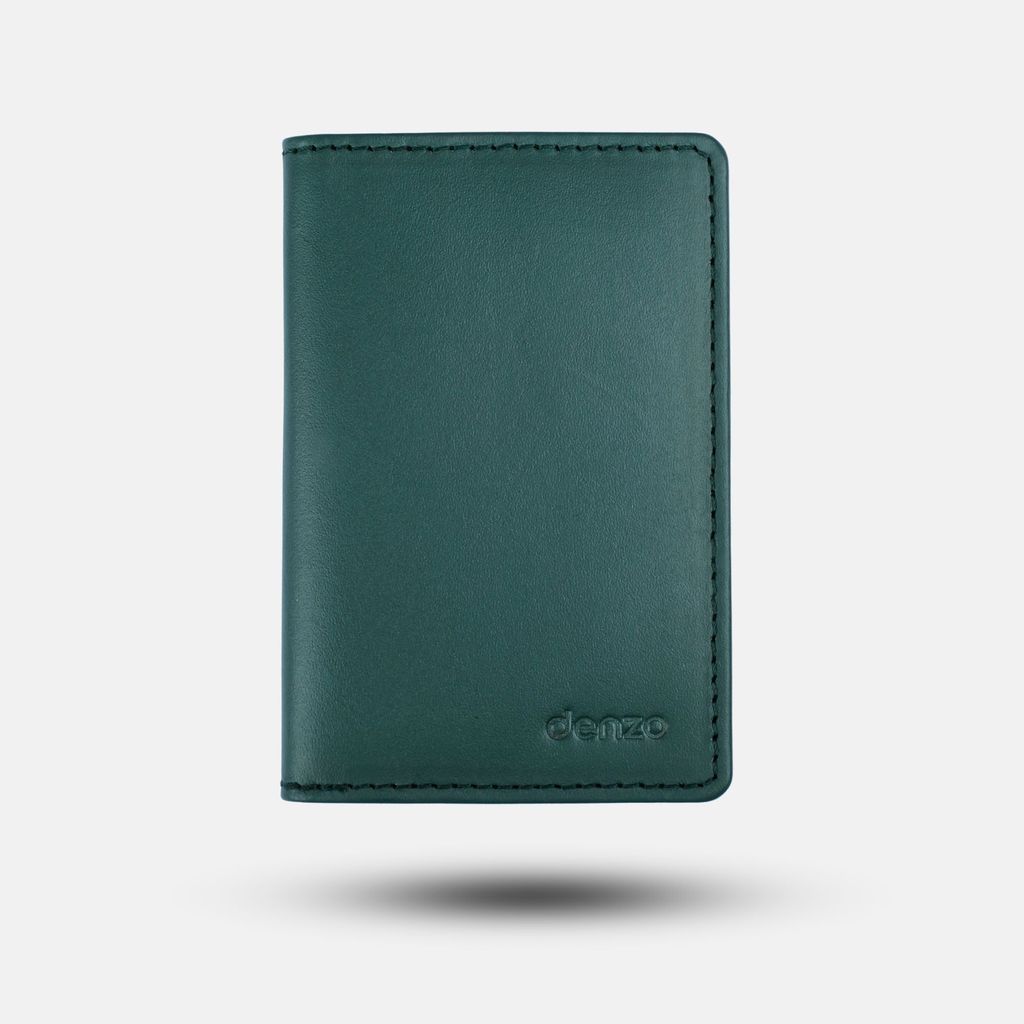 Royal Craft Leather Card Holder Green view 2