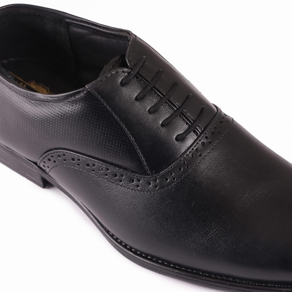 FEATHER LEATHER Genuine Leather Shoe for Men's & Boys - Comfortable & Stylish Shoes - Suitable for Formals, Office Wear, Dress Up Shoes view 2